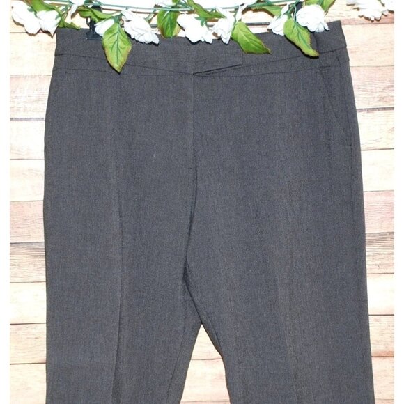 Worthington Modern Fit Ladies Gray Career Pants Size 12 Stretch Straight Classic - Picture 2 of 9